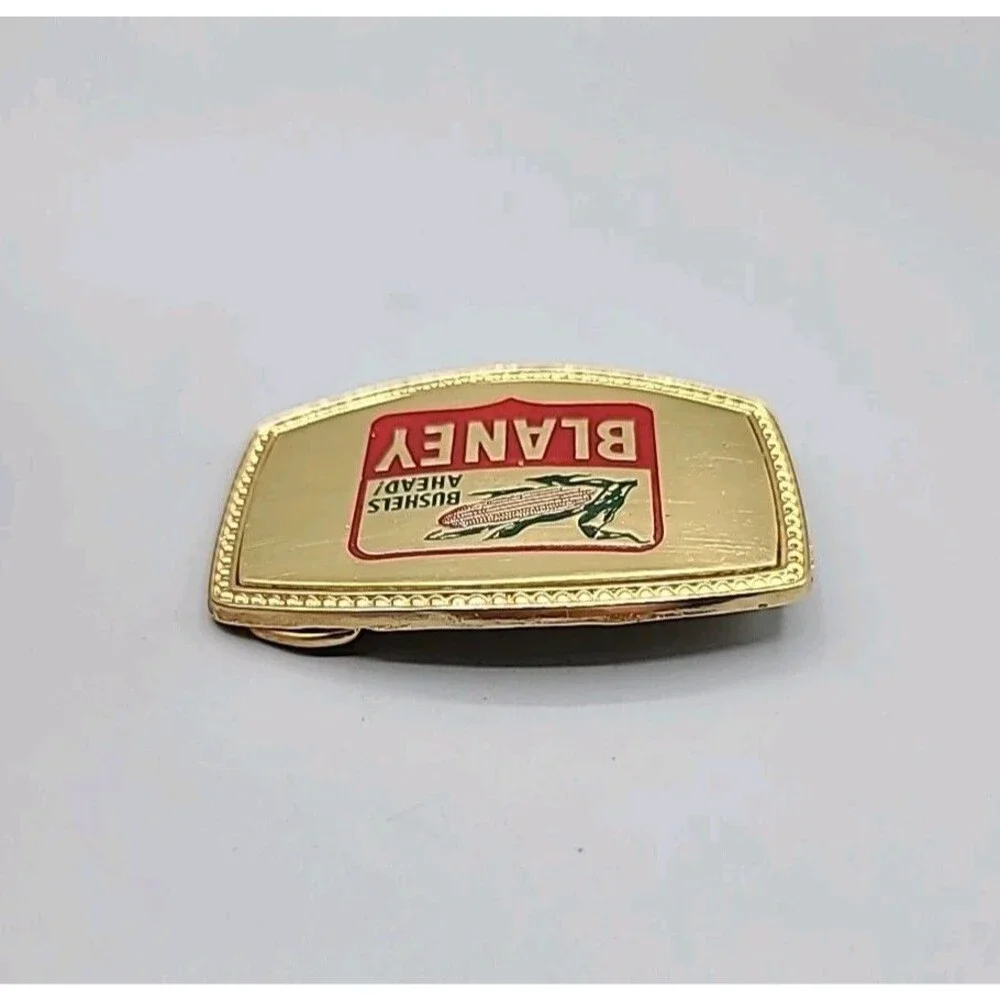Vintage Metal Belt Buckle Blaney Bushels Ahead!